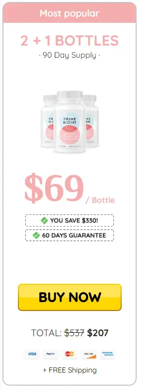 primebiome 3 bottles